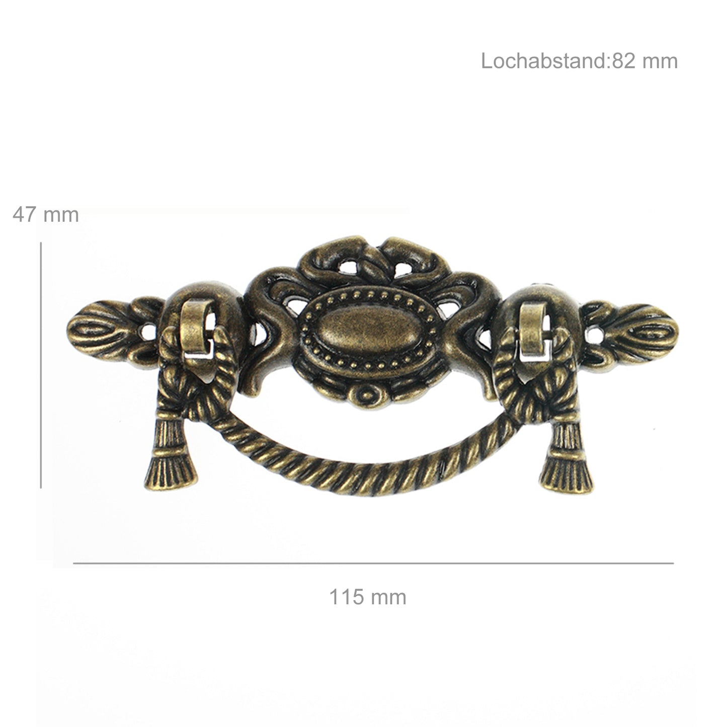 Möbelgriff Möbelknopf Metall Retro Antik Stil Schubladen Schrank Messing Farbe - 005