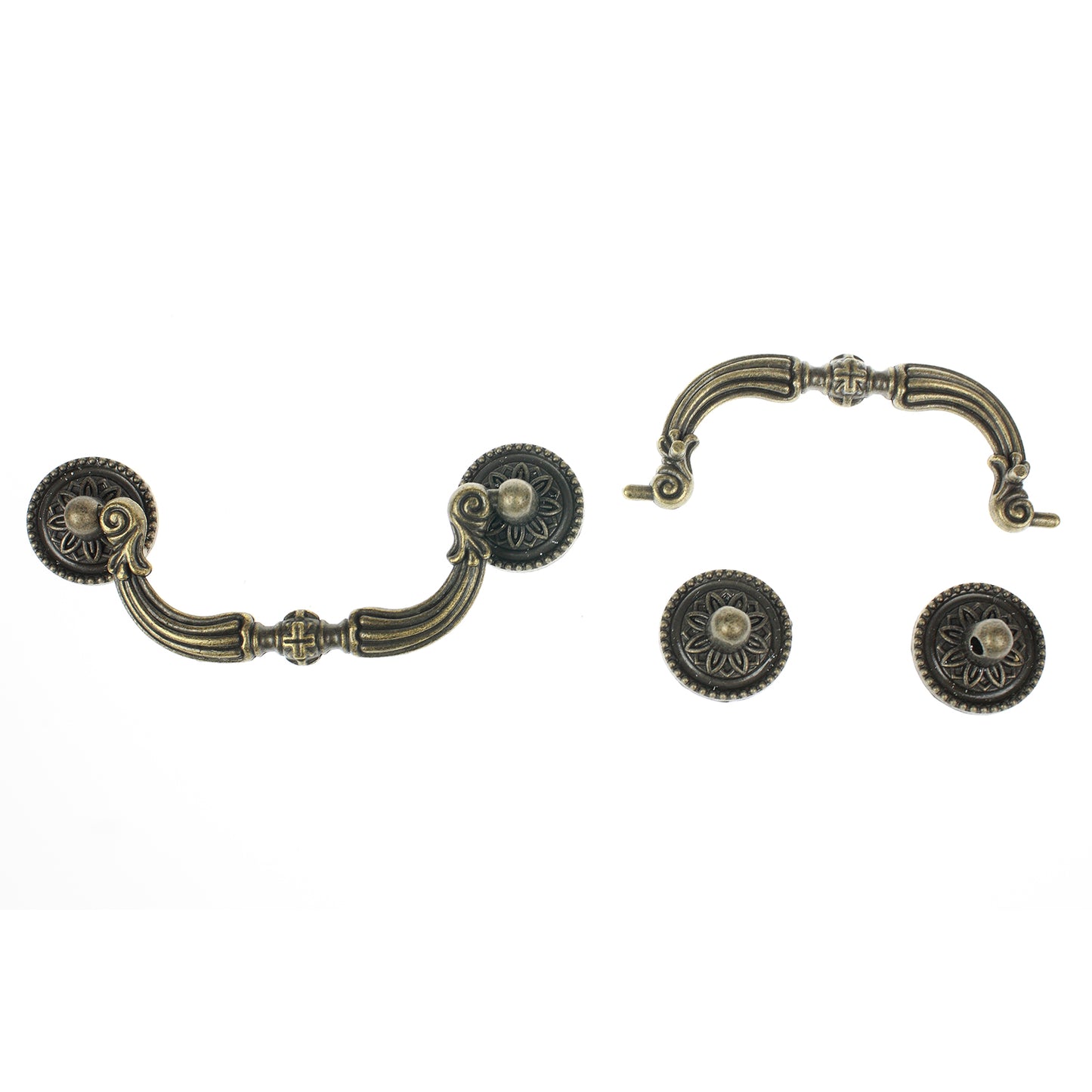 Möbelgriff Möbelknopf Metall Retro Antik Stil Schubladen Schrank Messing Farbe - 007