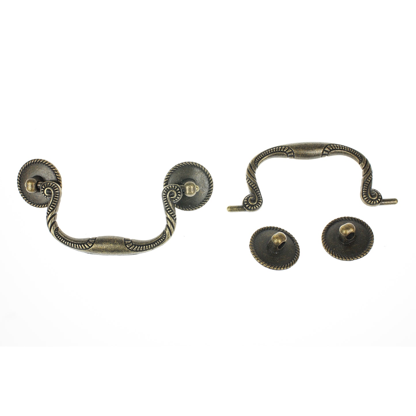 Möbelgriff Möbelknopf Metall Retro Antik Stil Schubladen Schrank Messing Farbe - 008
