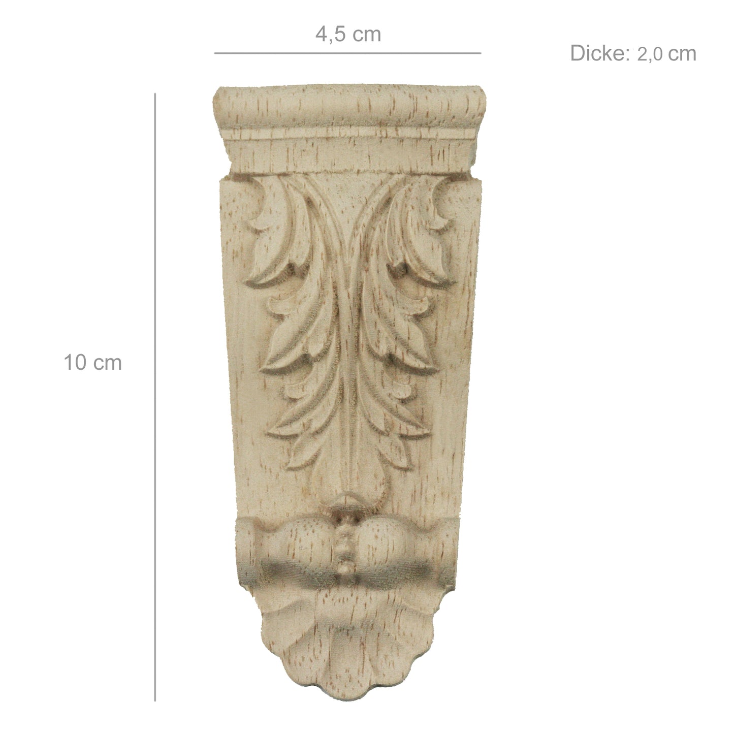 Holz Verzierung Ornament Schnitzerei Möbel Deko Tür Schrank Ecke Retro Antik Stil - 009