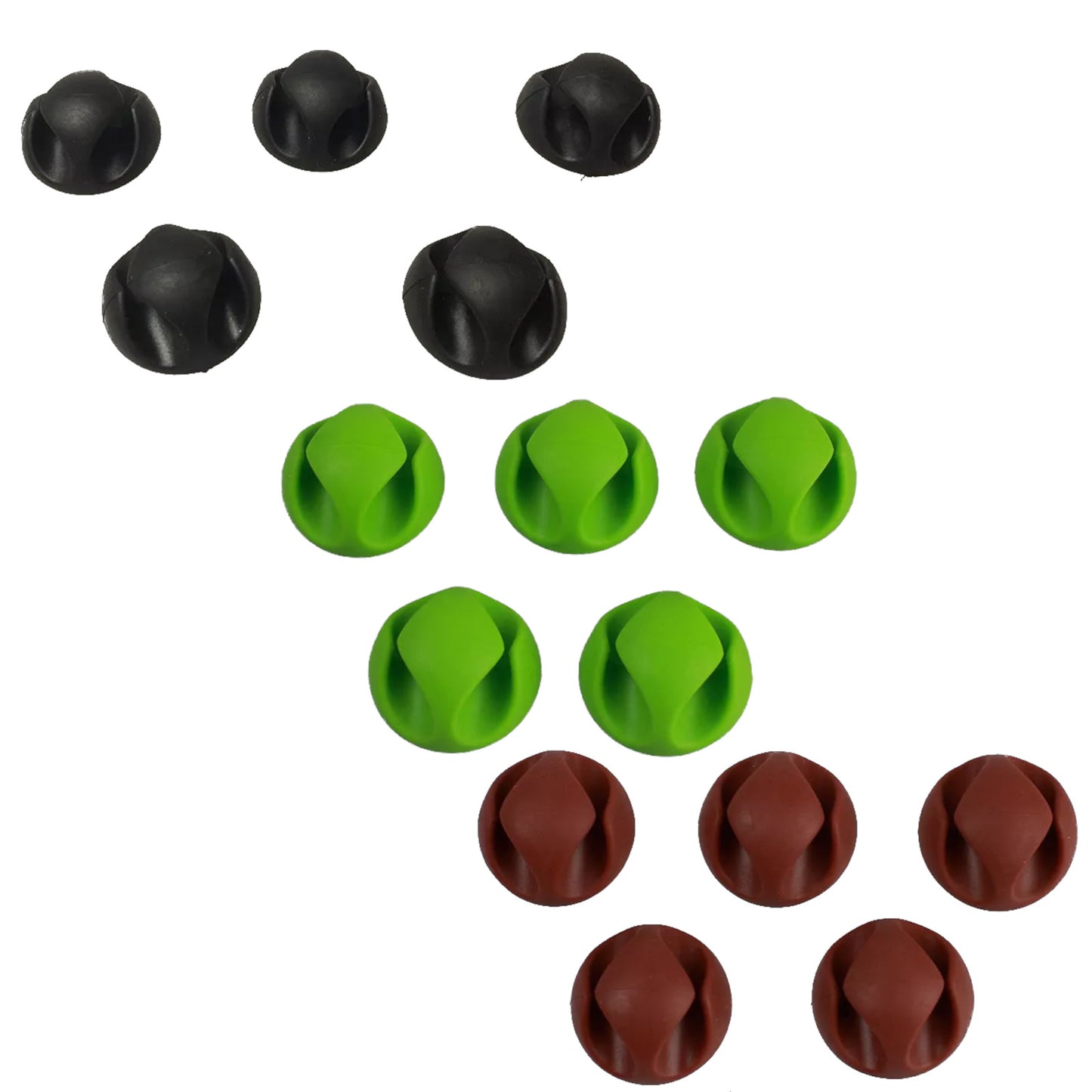 12 Stück Kabelclips Kabelhalter Selbstklebend Zweikanal