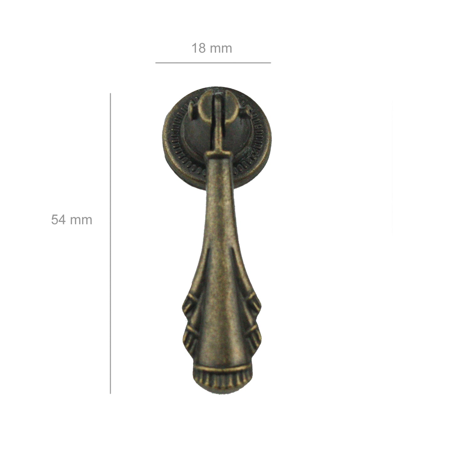 Möbelgriff Möbelknopf Metall Retro Antik Stil Schubladen Schrank Messing Farbe - 018