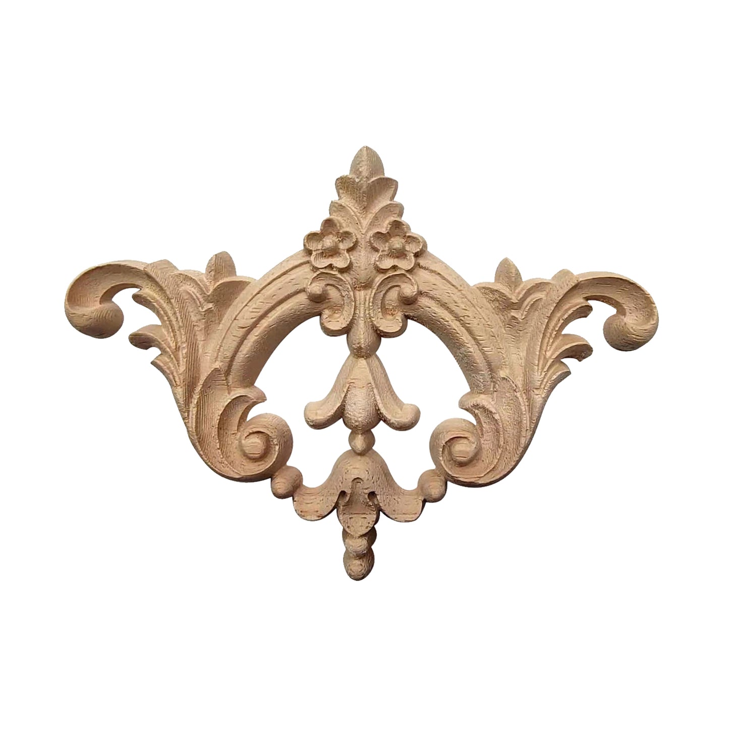 Holz Verzierung Ornament Schnitzerei Möbel Deko Tür Schrank Ecke Retro Antik Stil - 021