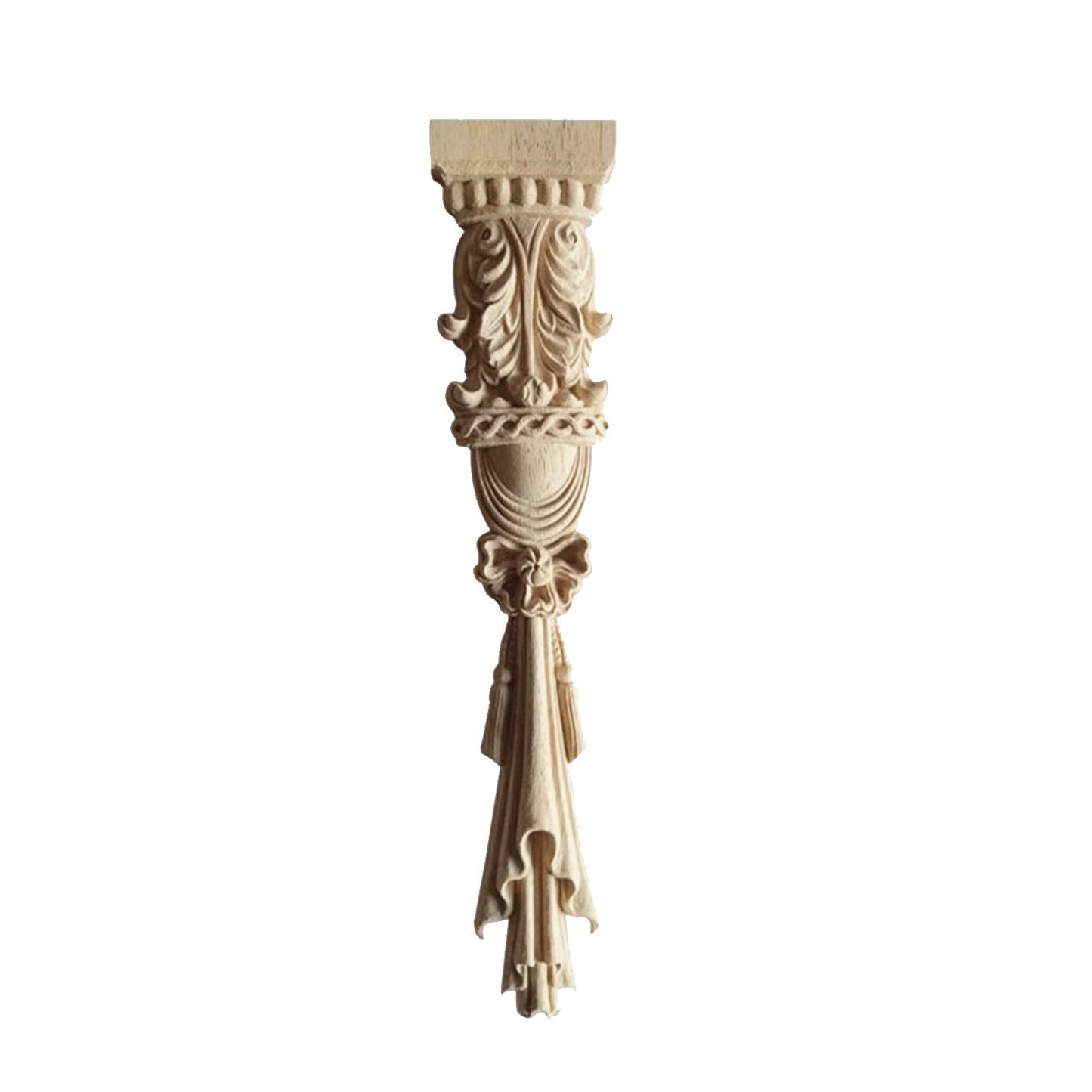 Holz Verzierung Ornament Schnitzerei Möbel Deko Tür Schrank Ecke Retro Antik Stil - 027