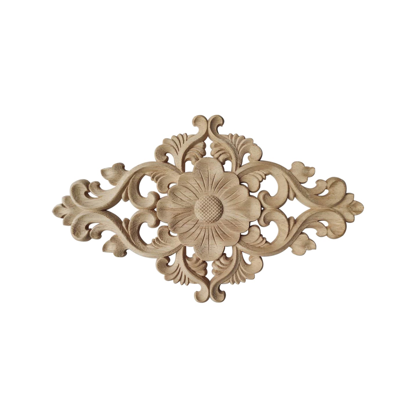 Holz Verzierung Ornament Schnitzerei Möbel Deko Tür Schrank Ecke Retro Antik Stil - 045