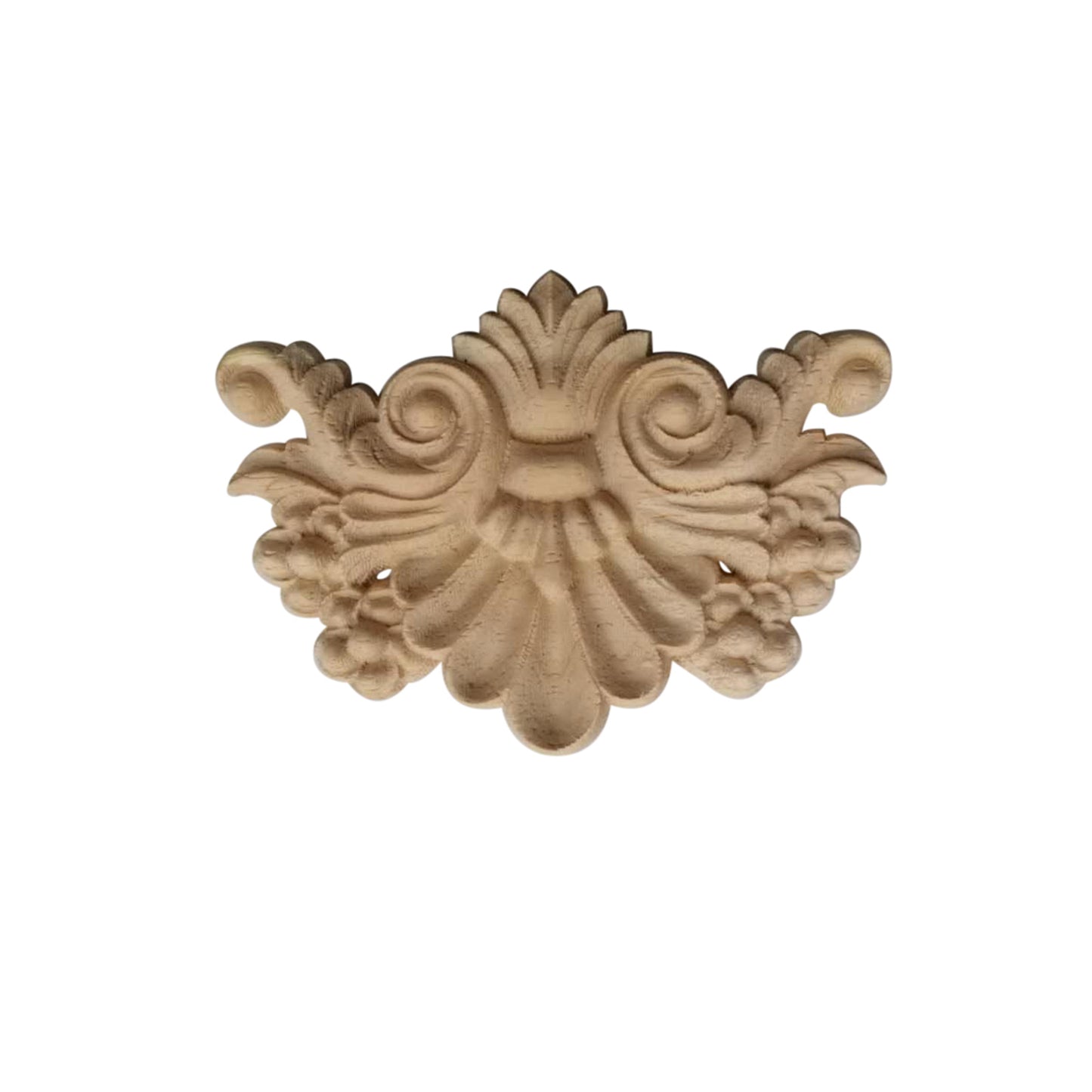 Holz Verzierung Ornament Schnitzerei Möbel Deko Tür Schrank Ecke Retro Antik Stil - 046