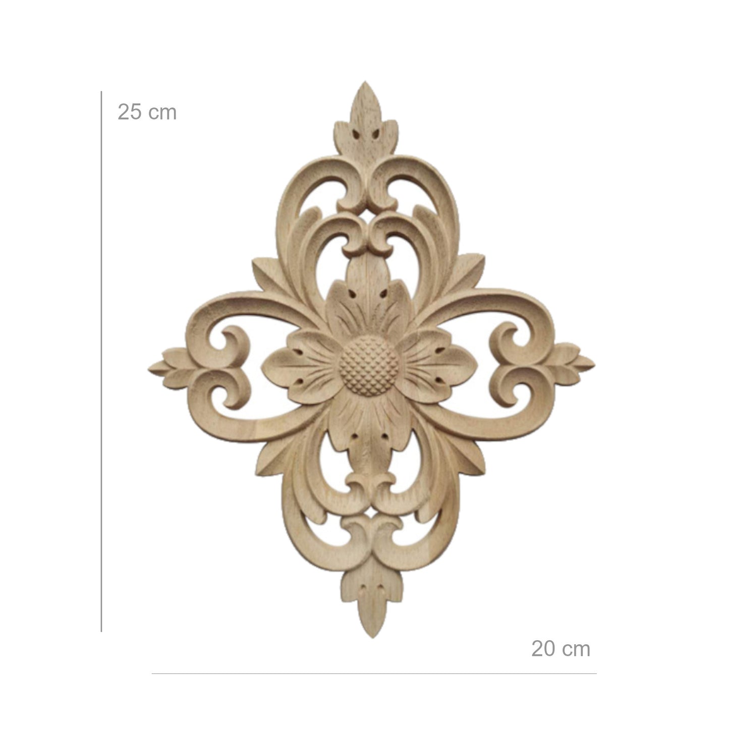 Holz Verzierung Ornament Schnitzerei Möbel Deko Tür Schrank Ecke Retro Antik Stil - Q001