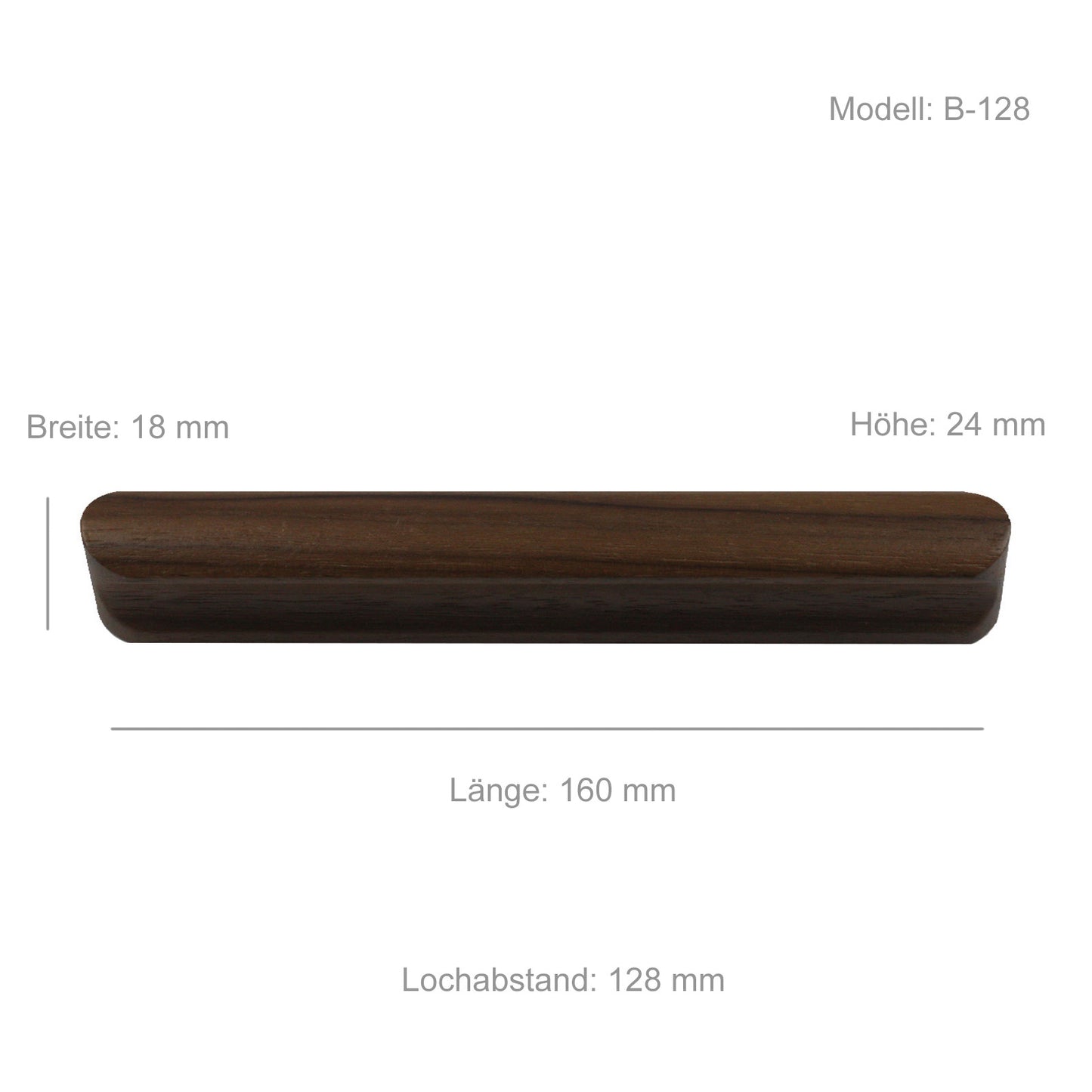 Holzgriffe Möbelgriff Holzknopf Schubladengriff Möbelgriffe Massivholz 96mm 128 mm