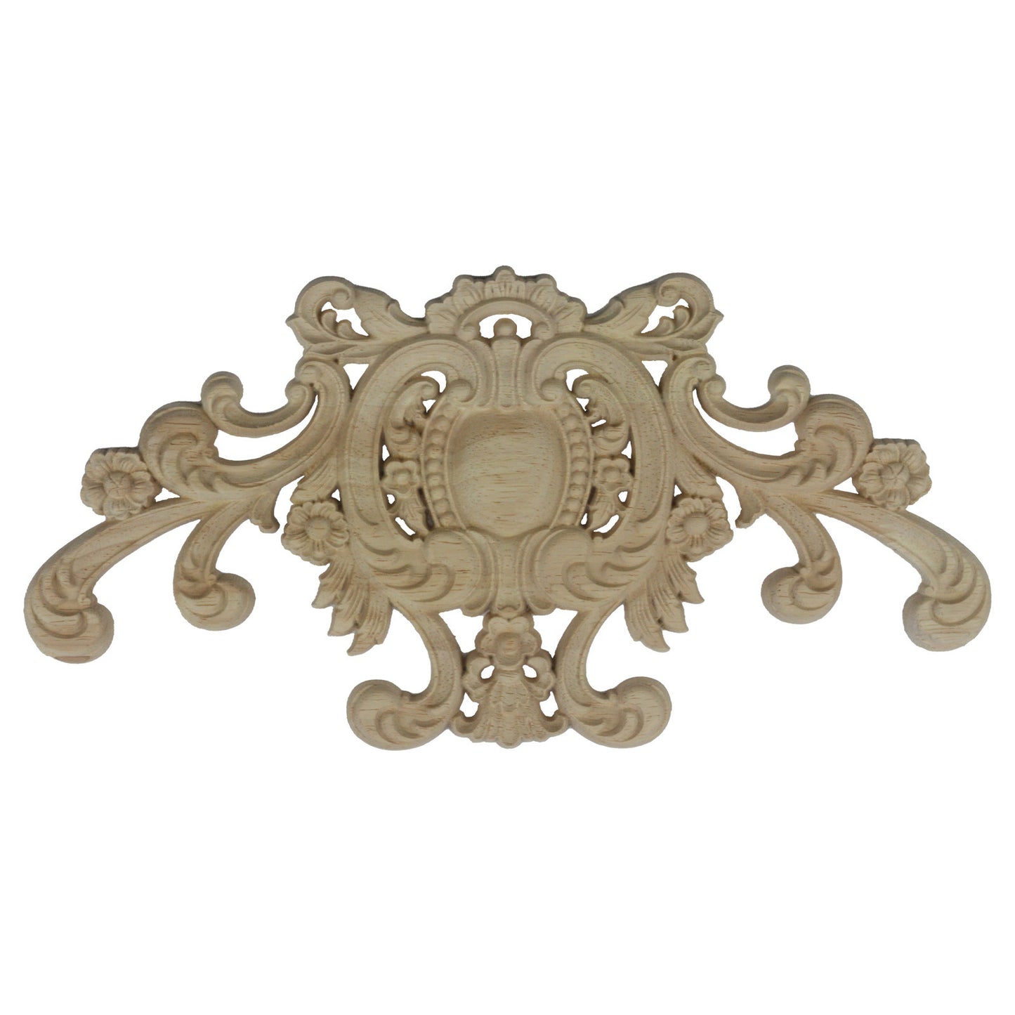 Holz Verzierung Ornament Schnitzerei Möbel Deko Tür Schrank Ecke Retro Antik Stil - 043