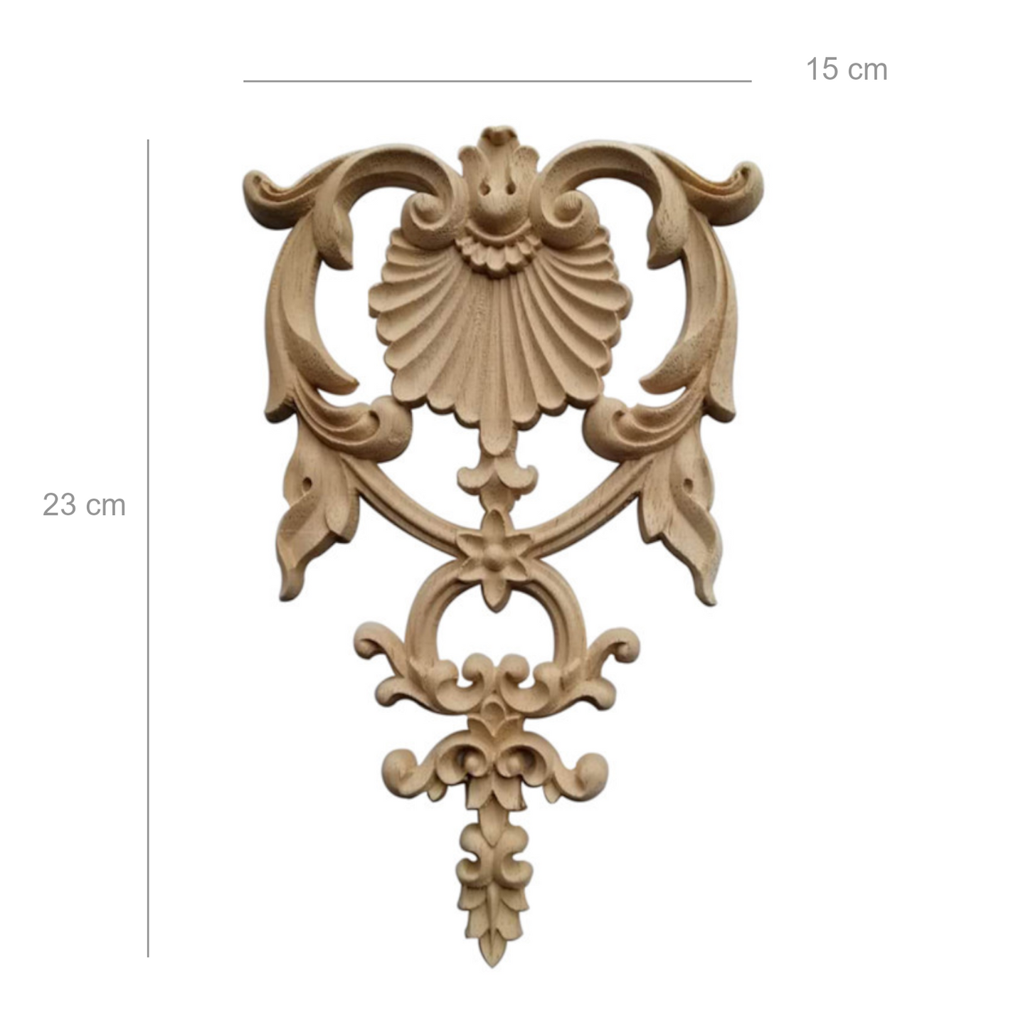 Holz Verzierung Ornament Schnitzerei Möbel Deko Tür Schrank Ecke Retro Antik Stil - Q003