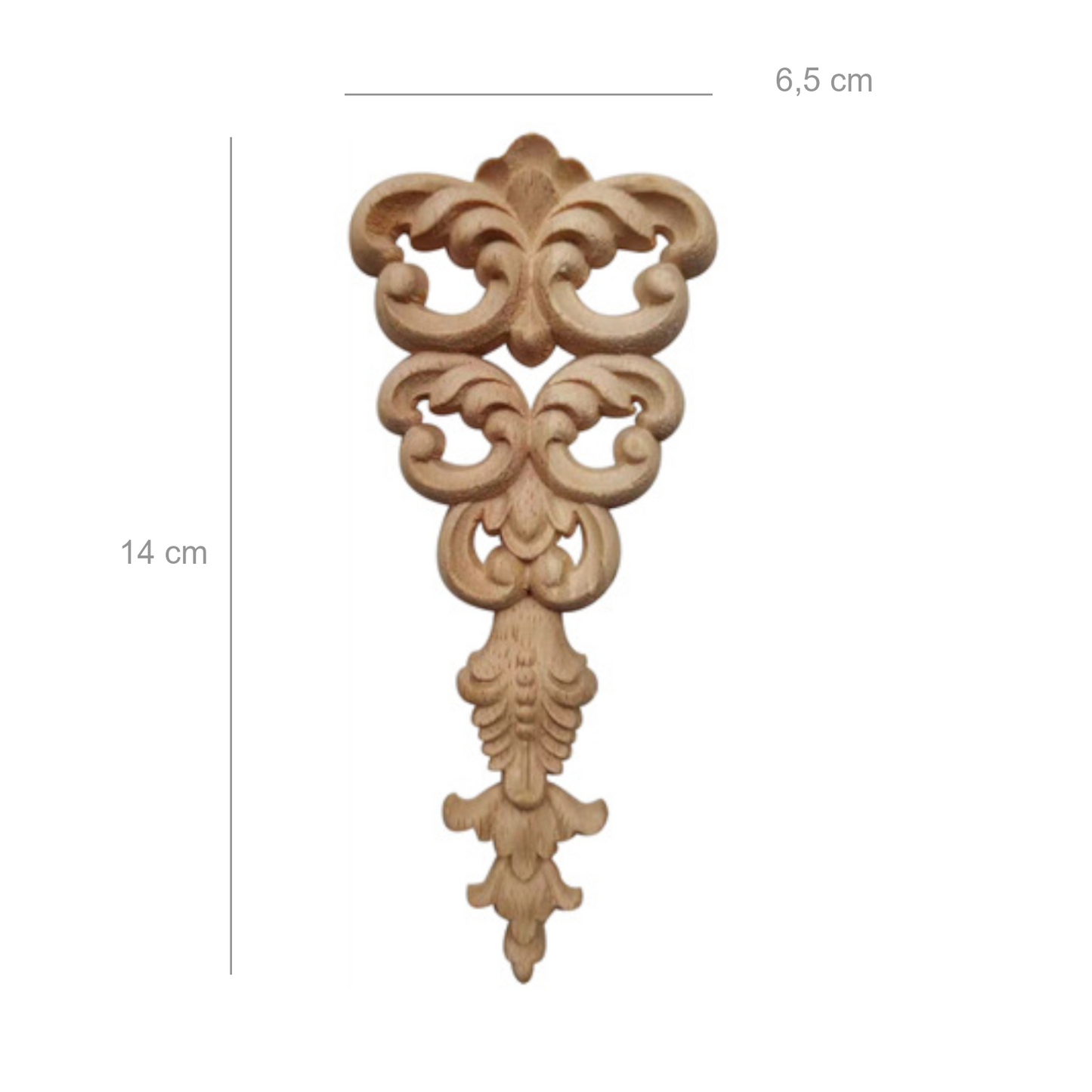Holz Verzierung Ornament Schnitzerei Möbel Deko Tür Schrank Ecke Retro Antik Stil - Q004