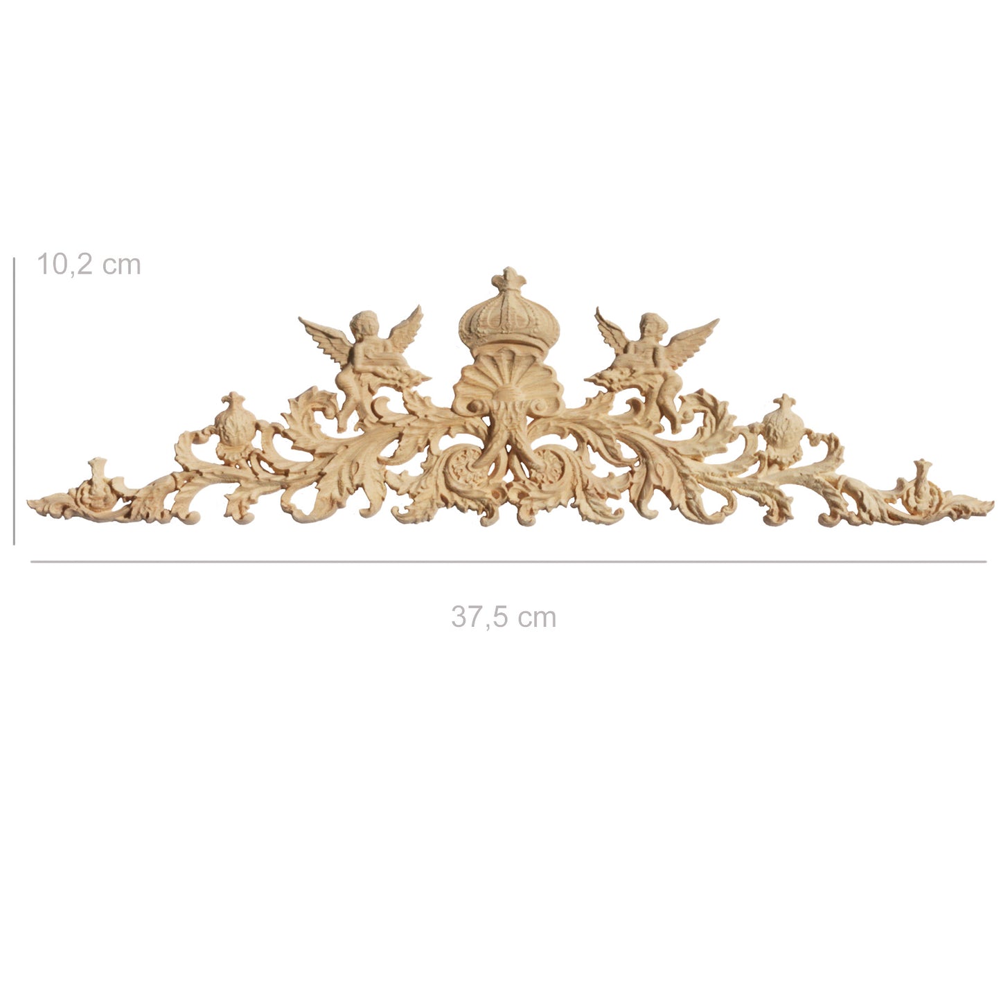 Holz Verzierung Ornament Schnitzerei Möbel Deko Tür Schrank Ecke Retro Antik Stil - 022