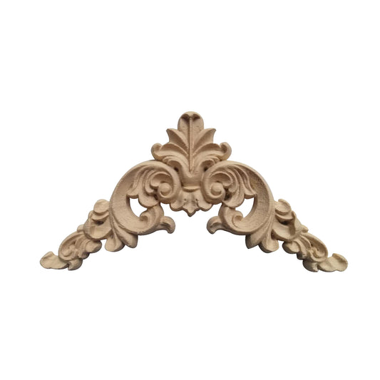Holz Verzierung Ornament Schnitzerei Möbel Deko Tür Schrank Ecke Retro Antik Stil - 003
