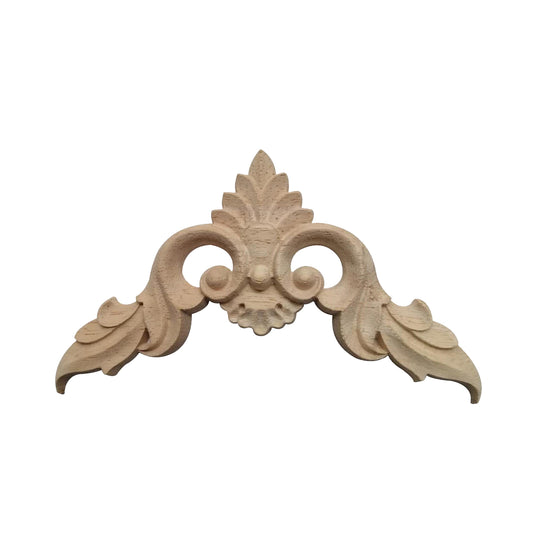 Holz Verzierung Ornament Schnitzerei Möbel Deko Tür Schrank Ecke Retro Antik Stil - 005