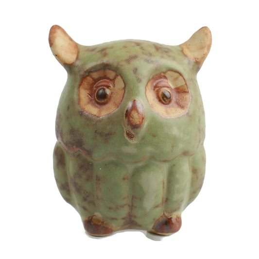 Sammlung Eule Eulenfigur Dekofigur Zierfigur Skulptur Figuren Keramik Handbemalt - 003