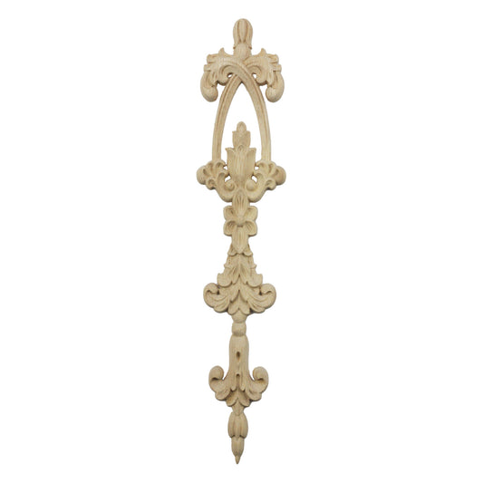 Holz Verzierung Ornament Schnitzerei Möbel Deko Tür Schrank Ecke Retro Antik Stil - 031