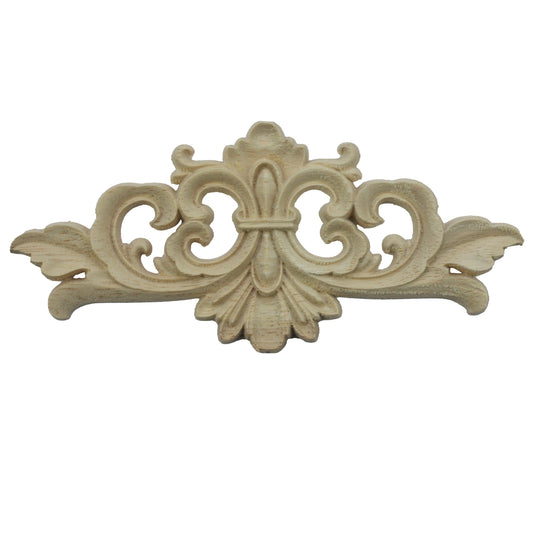 Holz Verzierung Ornament Schnitzerei Möbel Deko Tür Schrank Ecke Retro Antik Stil - 012