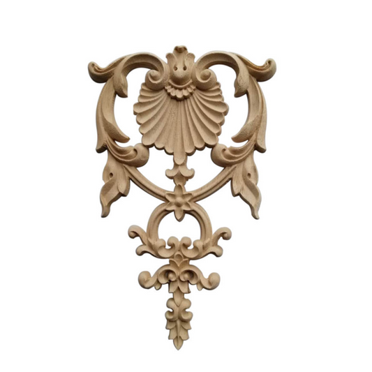 Holz Verzierung Ornament Schnitzerei Möbel Deko Tür Schrank Ecke Retro Antik Stil - Q003