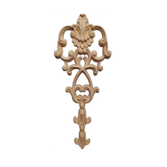 Holz Verzierung Ornament Schnitzerei Möbel Deko Tür Schrank Ecke Retro Antik Stil - Q005