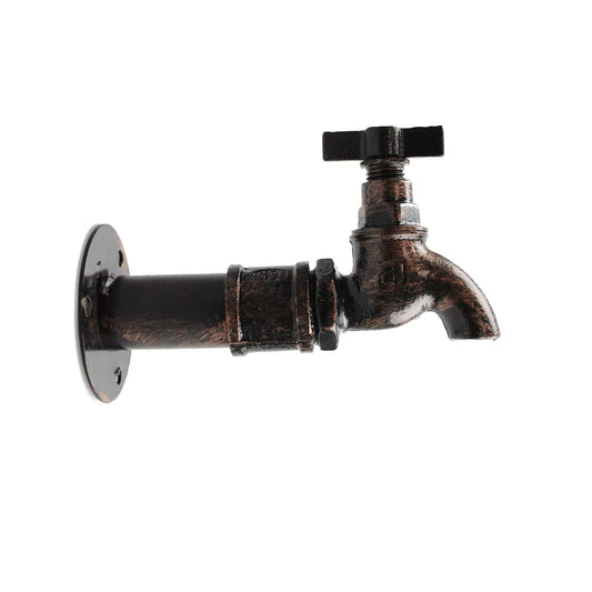 Retro Haken Garderobenhaken Wandhaken Wasserhahn Form Antik Stil Messing Farbe - 003