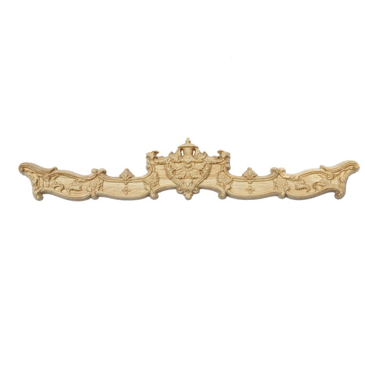 Holz Verzierung Ornament Schnitzerei Möbel Deko Tür Schrank Ecke Retro Antik Stil - 030